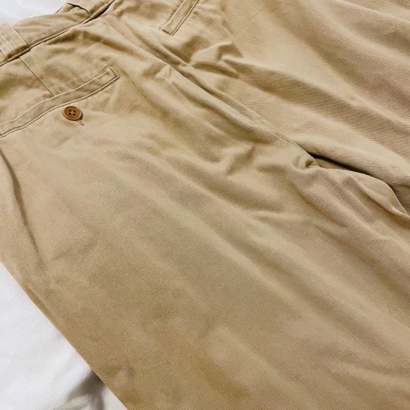 Ralph Lauren Purple Label Wide Leg Khaki Pant - Picture 6 of 7
